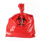 Độ dày màu đỏ 0,045mm 0,07mm Túi đựng rác Biohazard Tiêu chuẩn ASTM