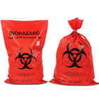 Túi nhựa hấp thụ sinh học màu vàng đỏ cho bệnh viện Túi chất thải y tế, túi đựng chất thải y tế