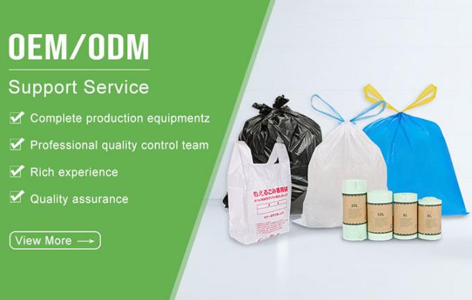 Thẻ tùy chỉnh màu xanh lá cây 26cm HDPE túi đổ rác mèo cho Genie Buil 0