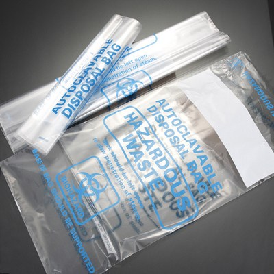 Túi đựng chất thải sinh học trong suốt 2 Mil Nồi hấp nhựa Polypropylene
