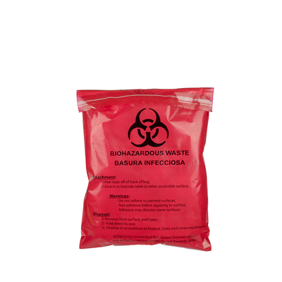 Túi đựng chất thải y tế đỏ dính Biohazard Convinent 2 Mil 28 X 38 Cm