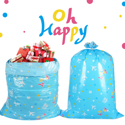 Túi quà tặng khổng lồ LDPE 56 inch có dây và thẻ cho sinh nhật ngày lễ
