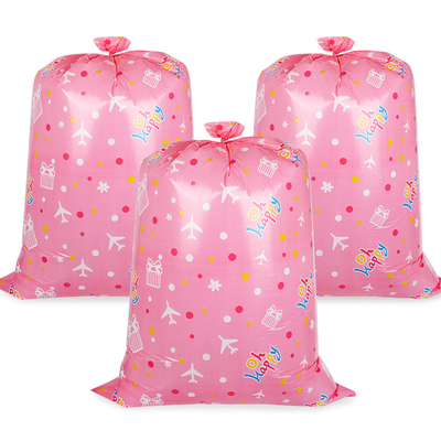Ngày lễ Giáng sinh Máy bay màu hồng Jumbo Túi quà tặng bằng nhựa CMYK In ấn