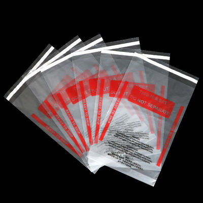 Túi tự dính bằng nhựa LDPE 40 Micron có cảnh báo ngạt thở