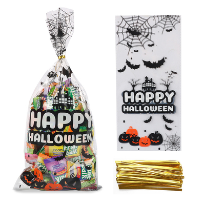 PP LDPE Khách hàng In 150 cái Túi giấy bóng kính Halloween