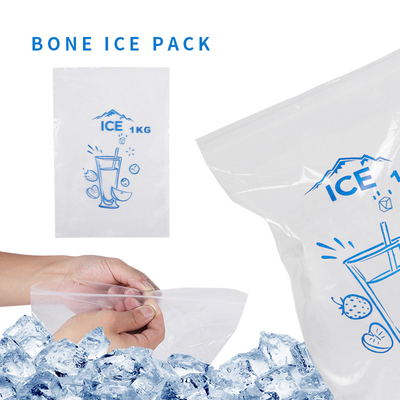 Túi đá nhựa Ziplock 1KG LDPE 0.035-0.05mm để giao hàng thuận tiện